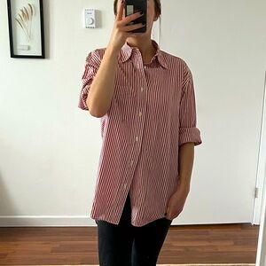 Gap button down striped shirt